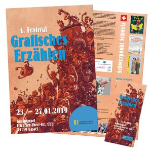 Grafisches Erzählen Plakat / Faltblatt 2019