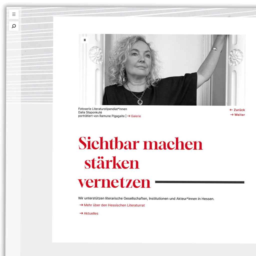 Beispiel-Website Hessischer Literaturrat